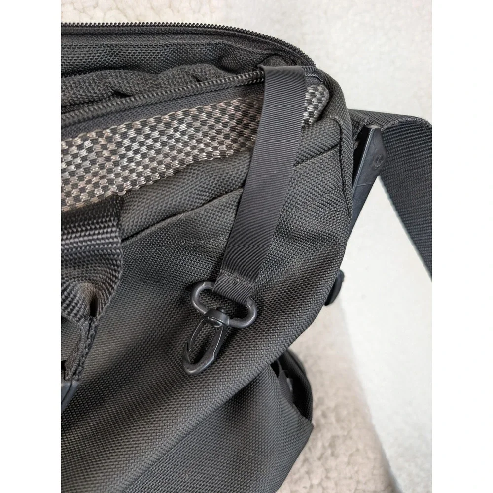 Waterfield Cargo Laptop Bag Messenger Black Checkered Made in USA San Francisco